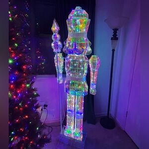 Holiday Time LED Light-Up Prismatic Nutcracker Indoor/Outdoor 6’